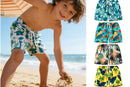 Kids Boys Cartoon Print Quick Dry Swim Shorts