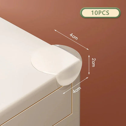 Self-Adhesive Silicone Furniture Corner for Baby: 10 Pieces