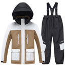 Kids Snowboard Clothing Set With Coat and Strap Pants childrensterritory