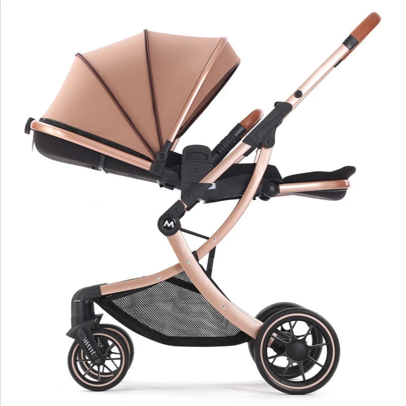 Elevated Baby Stroller with Lightweight Eggshell Design