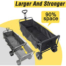 A Robust, Foldable Utility Garden Cart with Large All-terrain Wheels childrensterritory