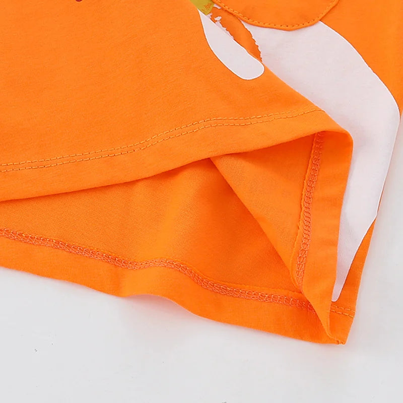 Full-Sleeve Animal Print Cotton T-Shirts For Girls