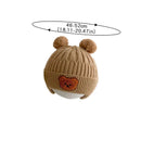 Cartoon Bear Ear Protection Knitted Hat for Toddler Boys Girls childrensterritory