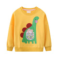 Long Sleeve Cartoon Embroidery Children Girls Sweatshirts childrensterritory