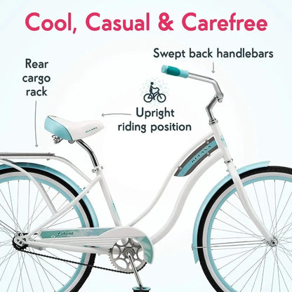 Step-Through or Step-Over Frames Adult Beach Cruiser Bike childrensterritory