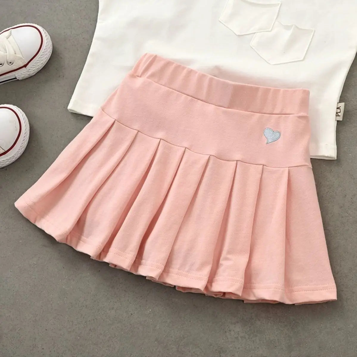 Kids Girls Korean Style Bow Design Denim Shorts and Skirts childrensterritory