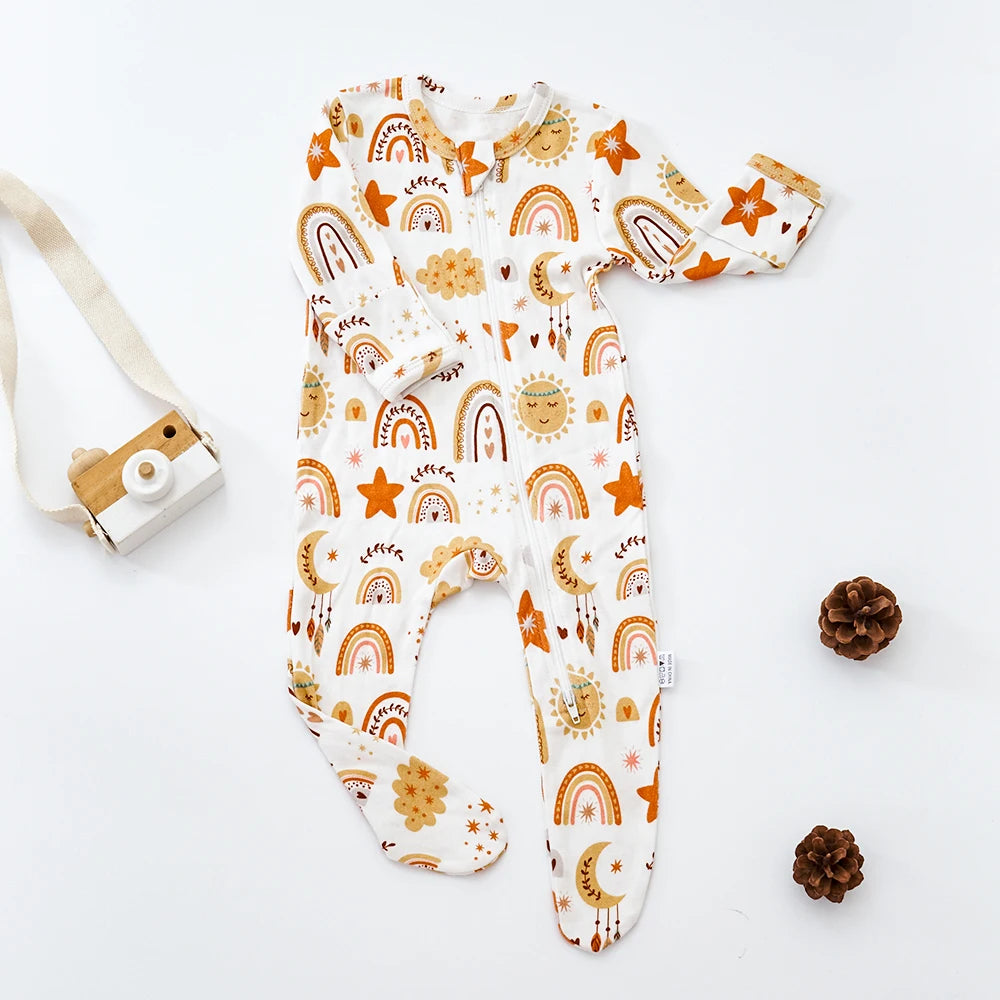 Newborn Nordic Pattern Bamboo Cotton Romper childrensterritory