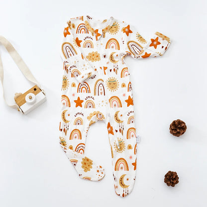 Newborn Nordic Pattern Bamboo Cotton Romper childrensterritory