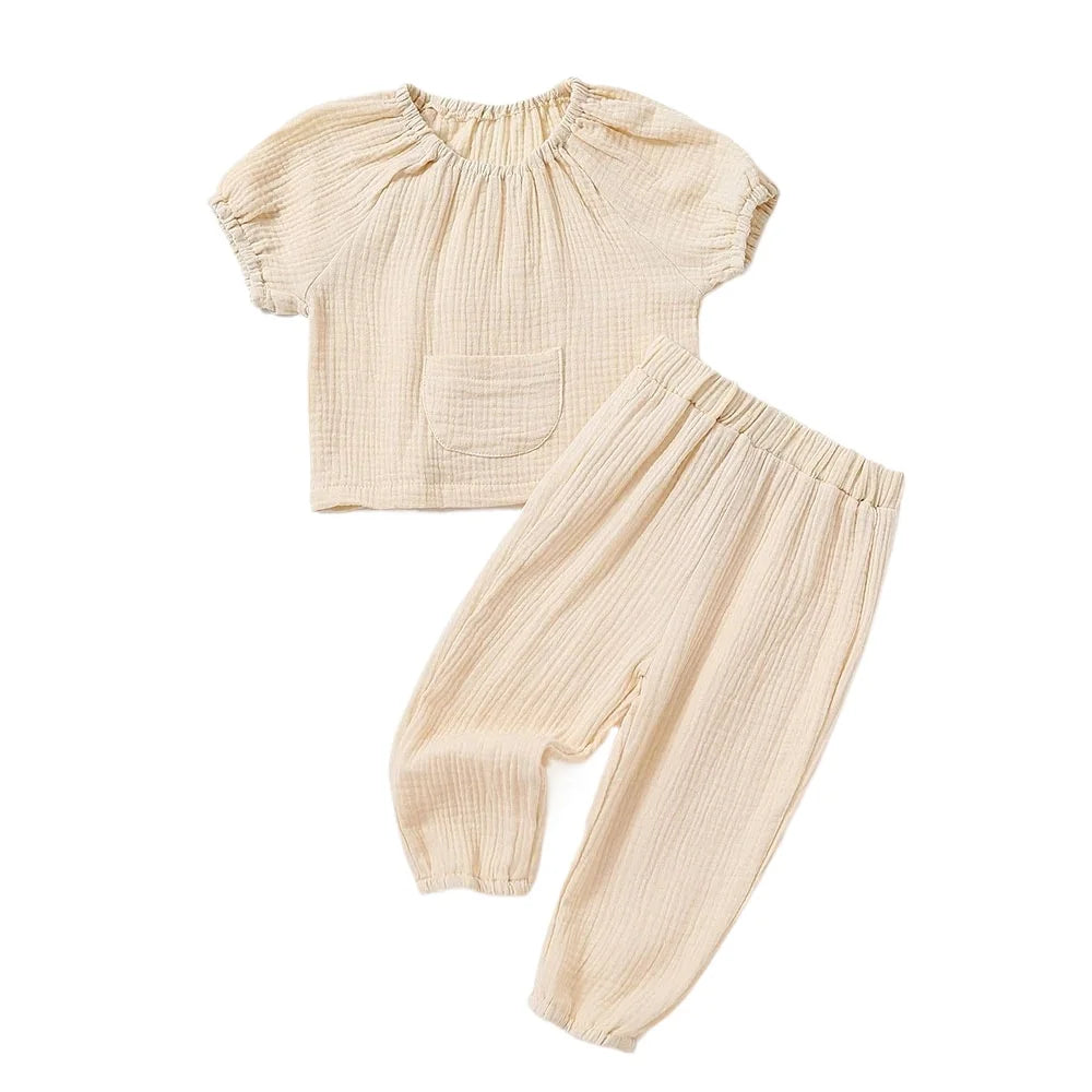 Baby/Kids 2pcs Long Sleeve Pajamas Suit for Boys/Girls