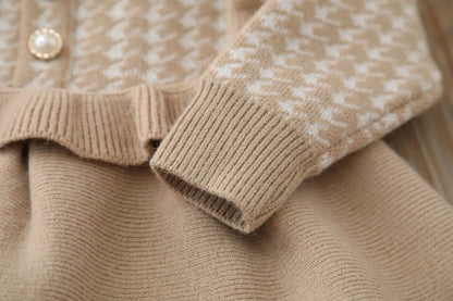 Girls’ Long-Sleeved Warm Casual Dresses childrensterritory