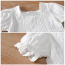 Kids Girls Elegant White Summer Princess Dress childrensterritory