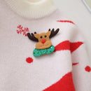 Kids Round Neck Christmas Tree Design Winter Sweater
