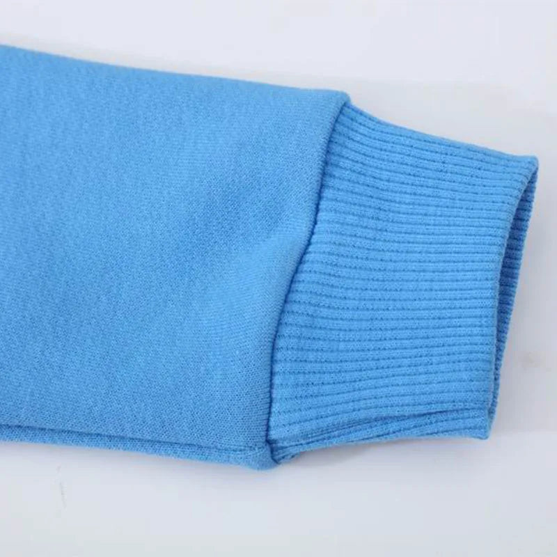 Shark Embroidery Pattern Long Sleeves Sweatshirts for Kids