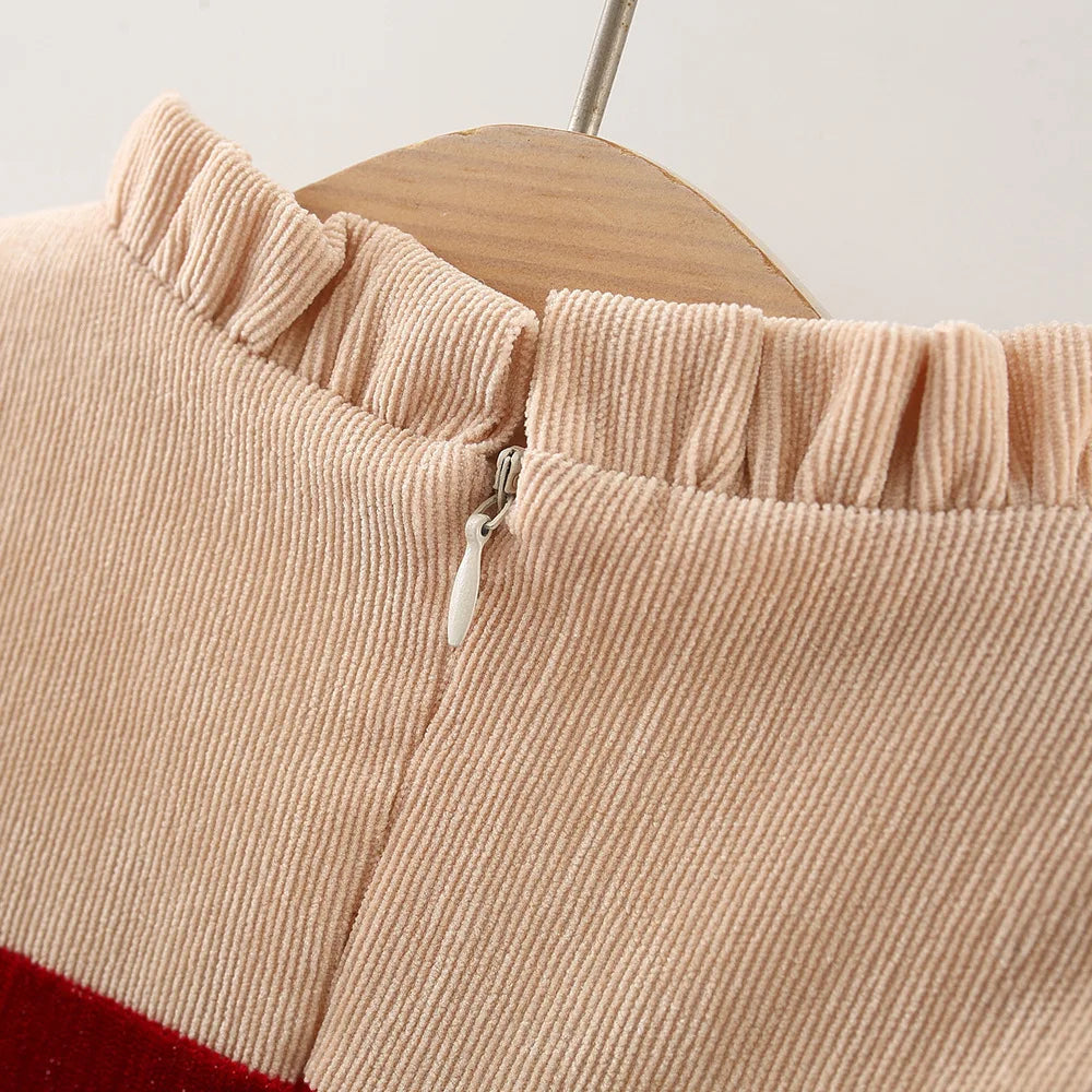 Baby Girls Bow Design Elegant Winter Dresses