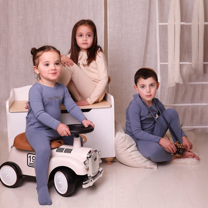 Soft Letter Print Cotton Pajamas for Baby/Kids Unisex childrensterritory