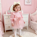 Girls’ Elegant Party Dresses With Bow Design