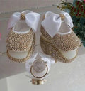 Luxury Keepsake Diamond Baby Bottles and Shoes Headband Set childrensterritory