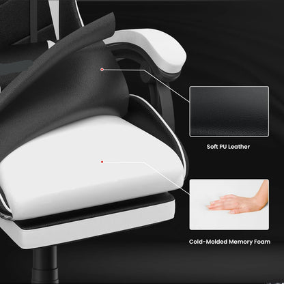 Adaptable Gaming Chair with Headrest and Footrest childrensterritory