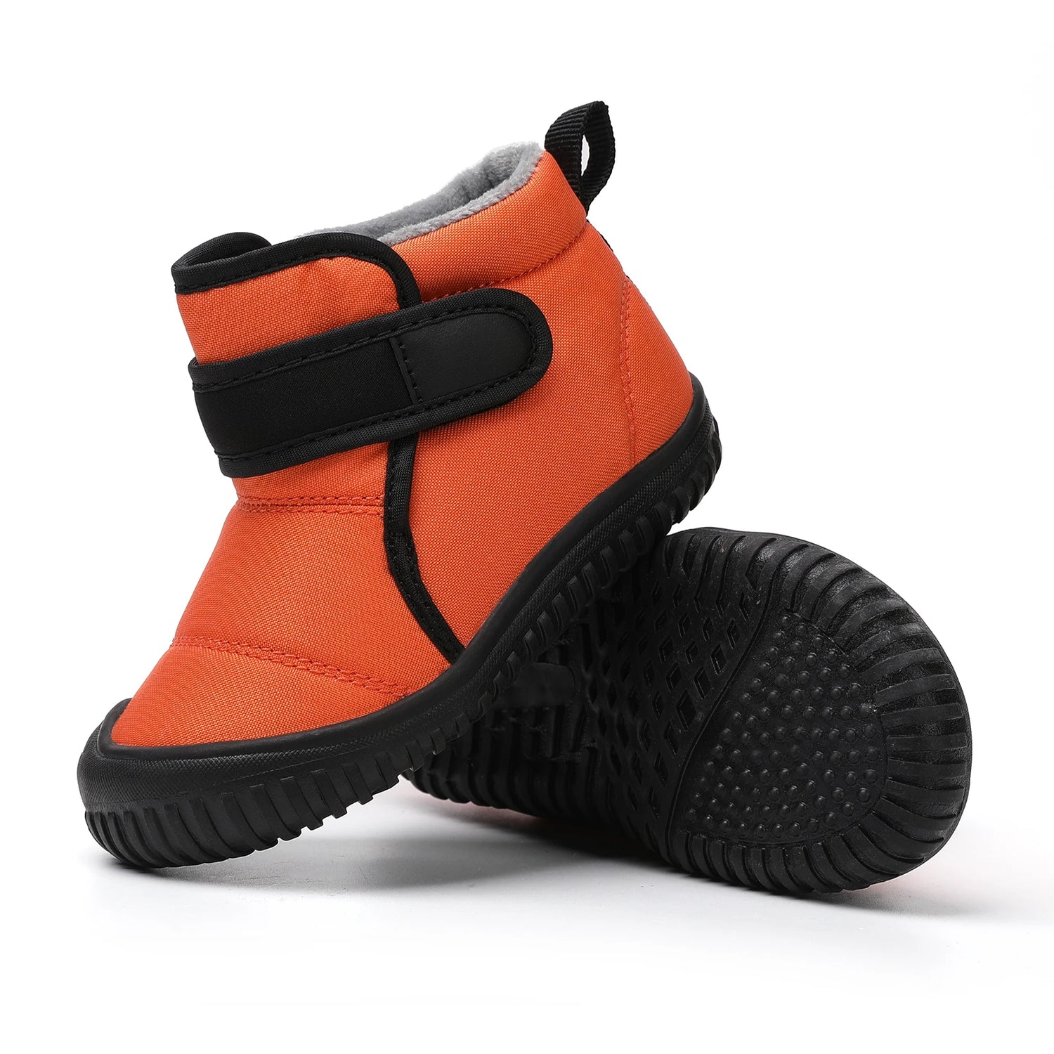 Kids Girls Soft-Sole Ankle Length Warm Fur Snow Boots childrensterritory