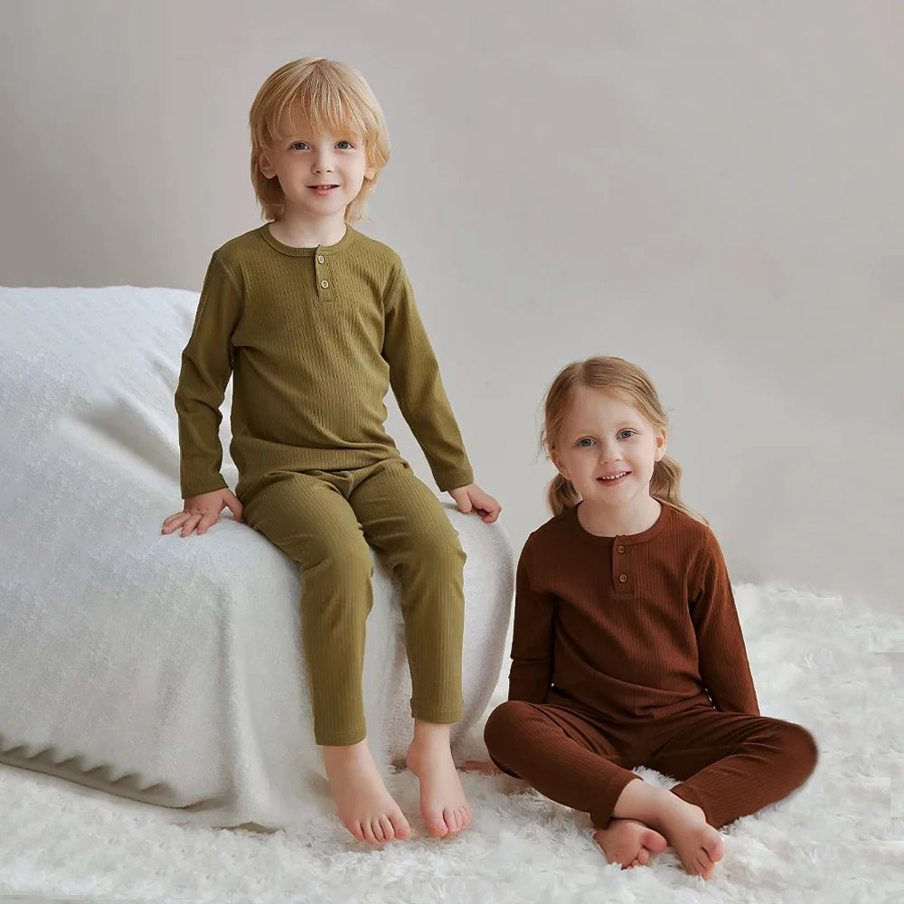 Long-Sleeved Soft Autumn Clothing Set For Kids childrensterritory