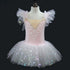 Kids Girls Sequined Ballet Leotard Tutu Dresses childrensterritory