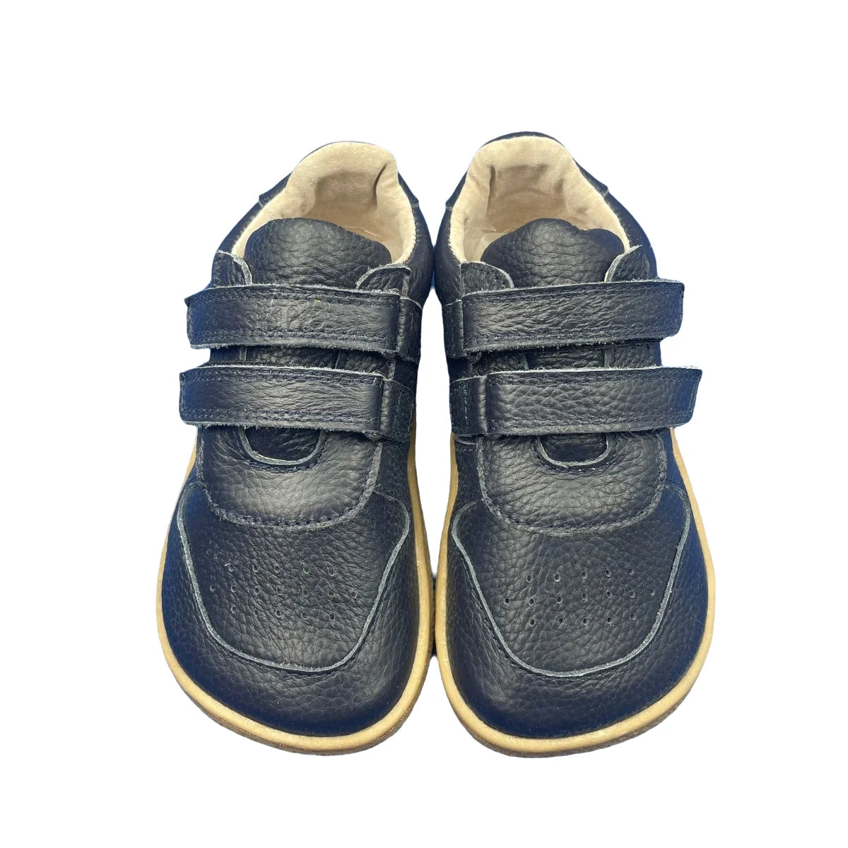 Kids Light Weight Leather Solid Color Shoes