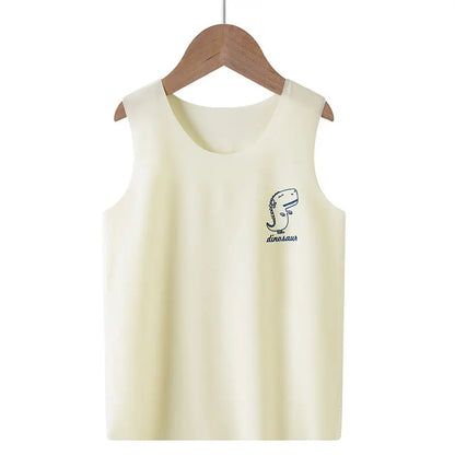 Kids Cartoon Print Short Sleeves Summer Pajamas Sets childrensterritory