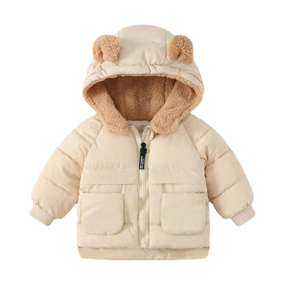 Kids’ Long-Sleeve Stylish Puffer Winter Jacket childrensterritory