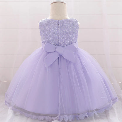Baby Girl Lace Embroidered Formal Occasion Gowns childrensterritory