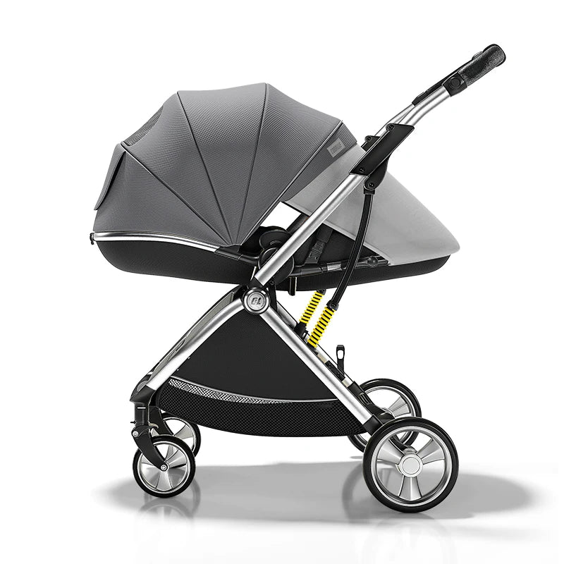 High Landscape Luxury Baby Stroller with Egg-Shaped Seat childrensterritory