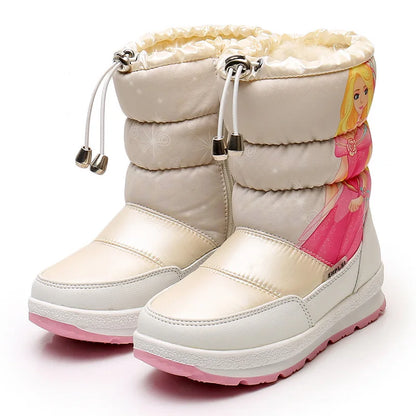 Kids Girls Real Wool Winter Warm Snow Boots childrensterritory