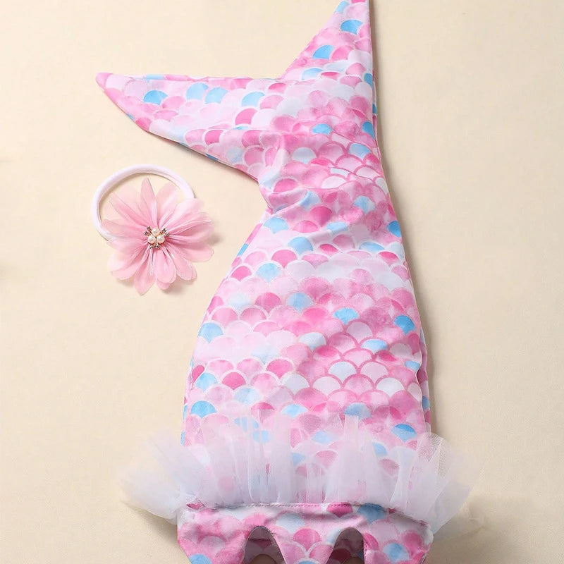 Mermaid Style Newborn Baby Girl Photography Costumes childrensterritory