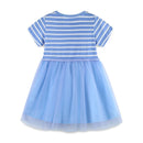 Kids' Girls' Butterfly Embroidery Mesh Dresses for Summer childrensterritory