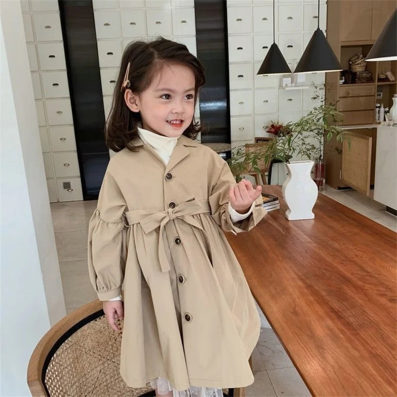 Kids Girls Korean Style Princess Windbreaker/Trench Coat childrensterritory