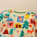 Kids Cartoon Print Long Sleeve Sweatshirts childrensterritory