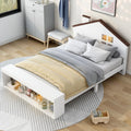 Platform Bed in Full Size with Multiple Storage and LED Lighting childrensterritory