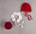 Newborn Christmas Hat and Blanket Wraps Photo Props childrensterritory