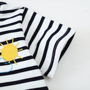 Striped Cartoon Animals Design Little Boys Cotton T-Shirts childrensterritory