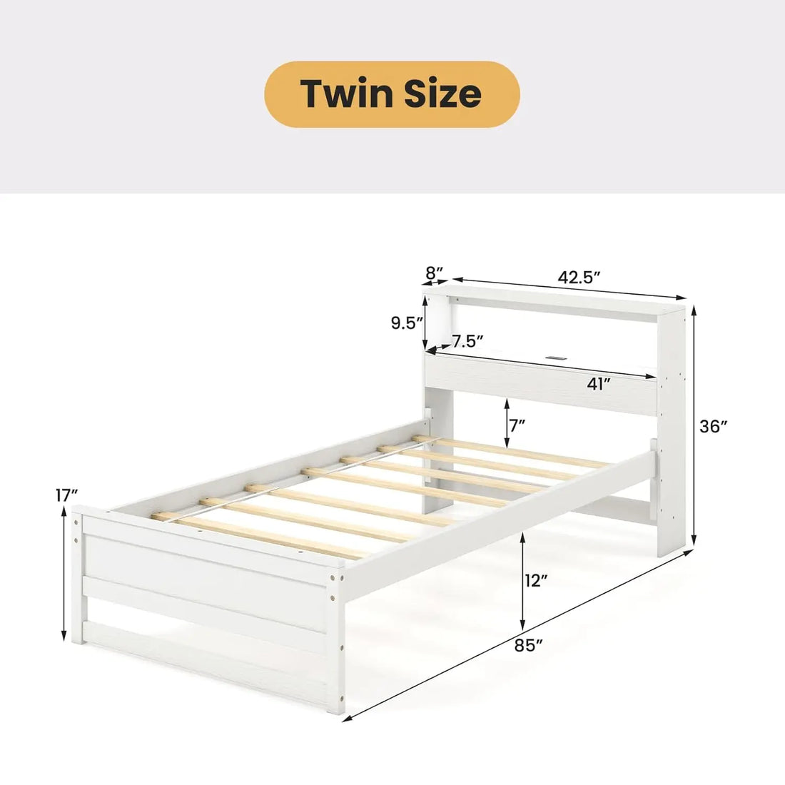 Modern Kids Bed Frame with Stylish &amp; Functional Design childrensterritory