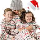 Elk and Tree Print Matching Winter Loungewear Pjs
