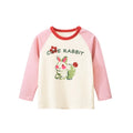 Girls' Cartoon Print Long Sleeves Stylish Tops childrensterritory