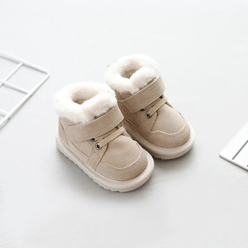 Anti-Slippery Baby Girls Boys Warm Plush Snow Boots childrensterritory