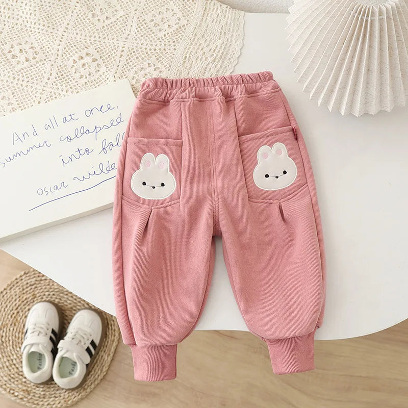 Kids Cartoon Design Soft Winter Trousers