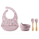 4/5/8Pcs Durable Silicone Tableware Set for Toddlers childrensterritory