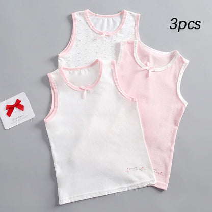 3pcs/lot Cartoon Design Teens Girls Tank Tops For Summer childrensterritory