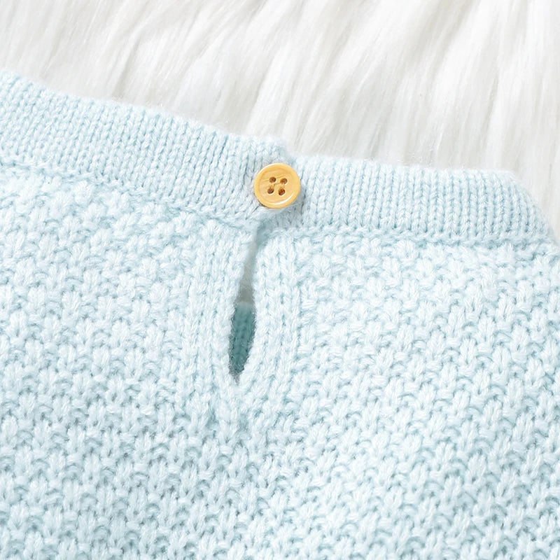 Baby Kids Flower Embroidery Design Winter Bodysuit