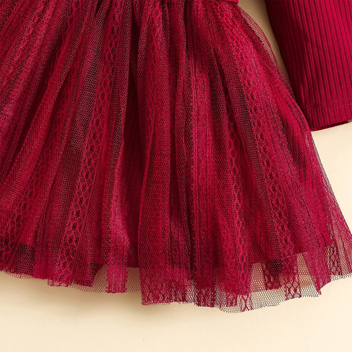 Baby Girls’ Winter Outfits with Delicate Lace Design