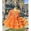 Tulle Tiered Handmade Infant Girls Party Gown/Dress
