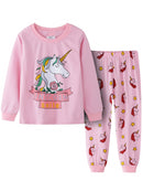 Cartoon and Letter Print Toddler Boys Girls Pajamas Sets childrensterritory