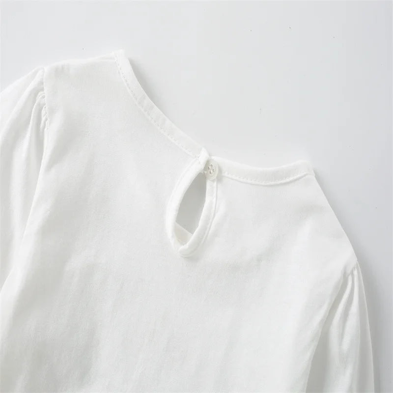 Long-Sleeved Printed Autumn Girls' T-Shirts